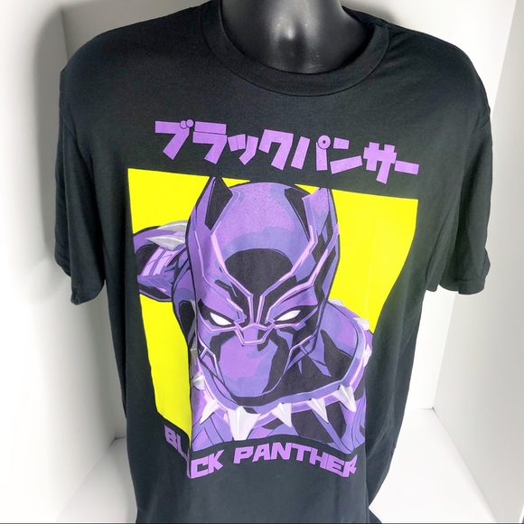 Marvel Avengers Black Panther Super Hero T-Shirt - Picture 3 of 5